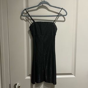 UO Sparkly black mini dress